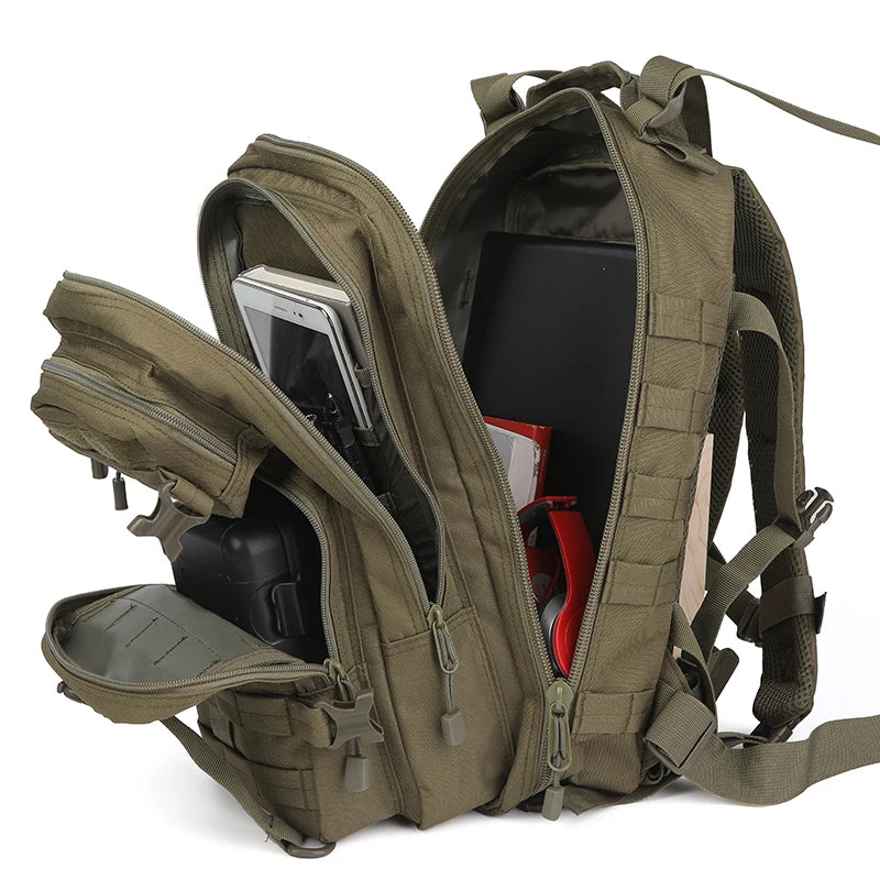 35L Tactical MOLLE Backpack with Padded Shoulder Straps
