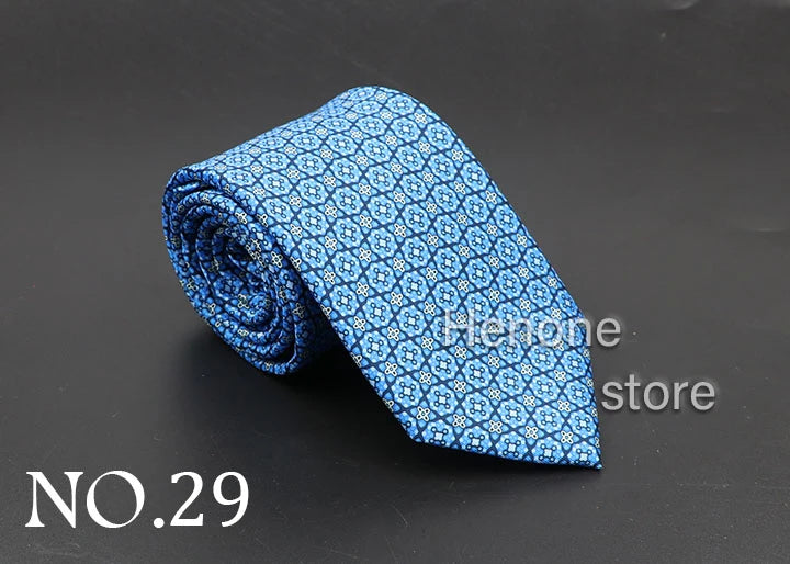 Luxury Floral & Paisley Men’s Silk Necktie .Wedding & Business Tie