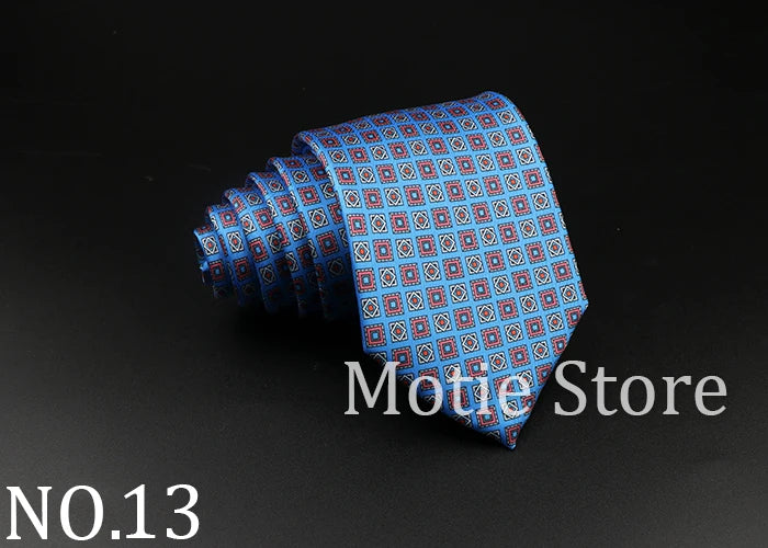 51 Styles Men's Silk Ties Jacquard Striped Plaid Floral Necktie Accessories Daily Wear Shirt Suit Cravat Wedding Party Gift