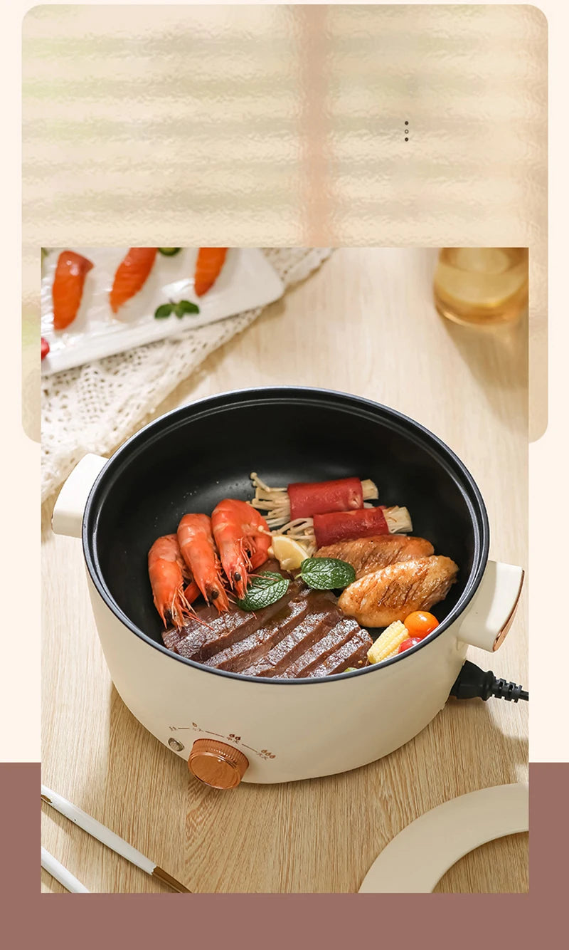 3L Portable Electric Rice Cooker 110V US Multifunctional Double Layer Pan Non-stick Cookware for Kitchen and Home Appliance
