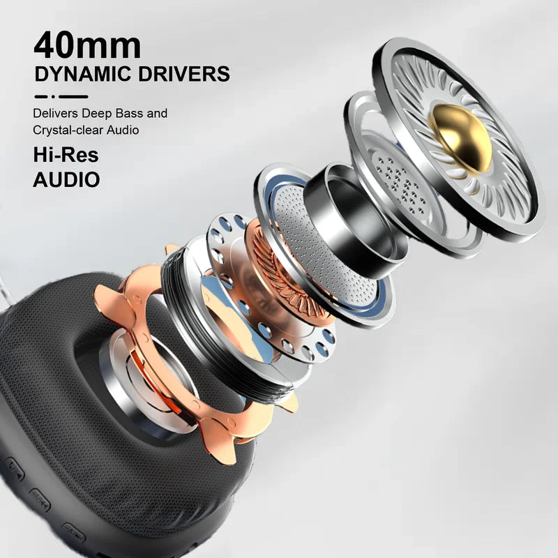 Wireless Bluetooth Over-Ear Headphones with Premium Sound