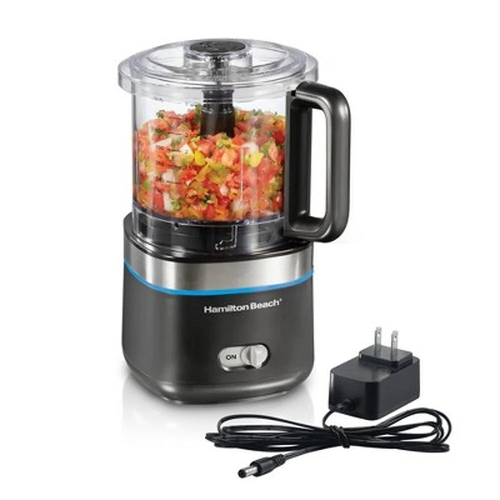 Cordless 4 Cup Food Chopper Dishwasher Safe Mini Processor