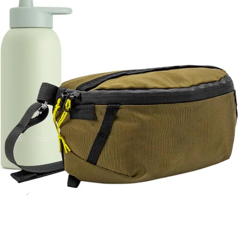 Adjustable Fishing Waist Bag with Rod Holder and Shoulder Strap