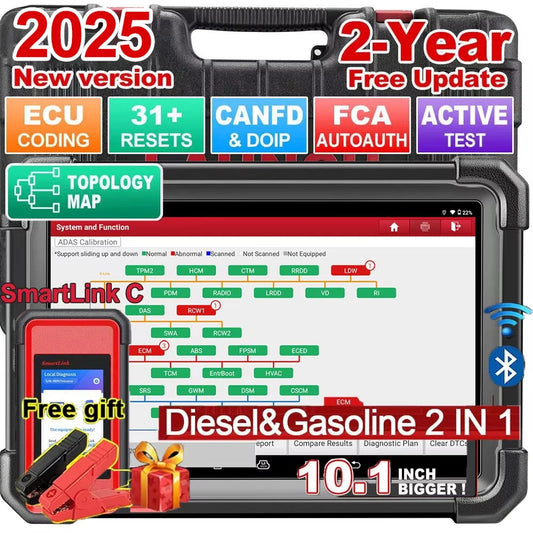 [2025 ALL-IN-ONE 12V Vehicles  & 24V truck tool ] LAUNCH X431 PRO3S+ SmartLink HDIII HD3 Heavy Duty Truck OBD Diagnostic Scanner