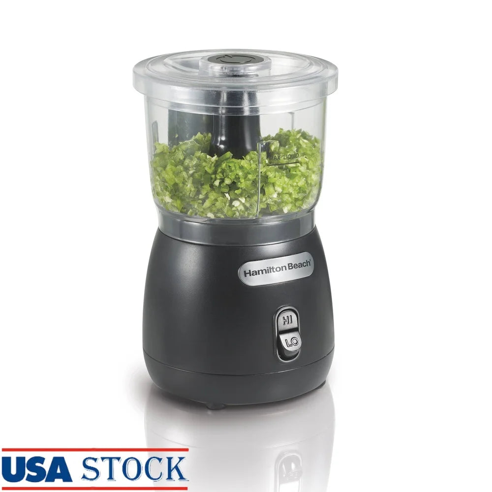 2 Speed Food Chopper 3 Cup Bowl BPA Free 350W Processor