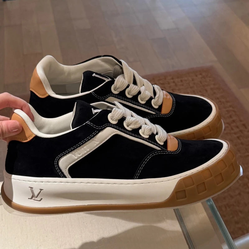 Men’s Luxury Suede Casual Sneakers .  Premium Designer-Inspired Comfort Shoes
