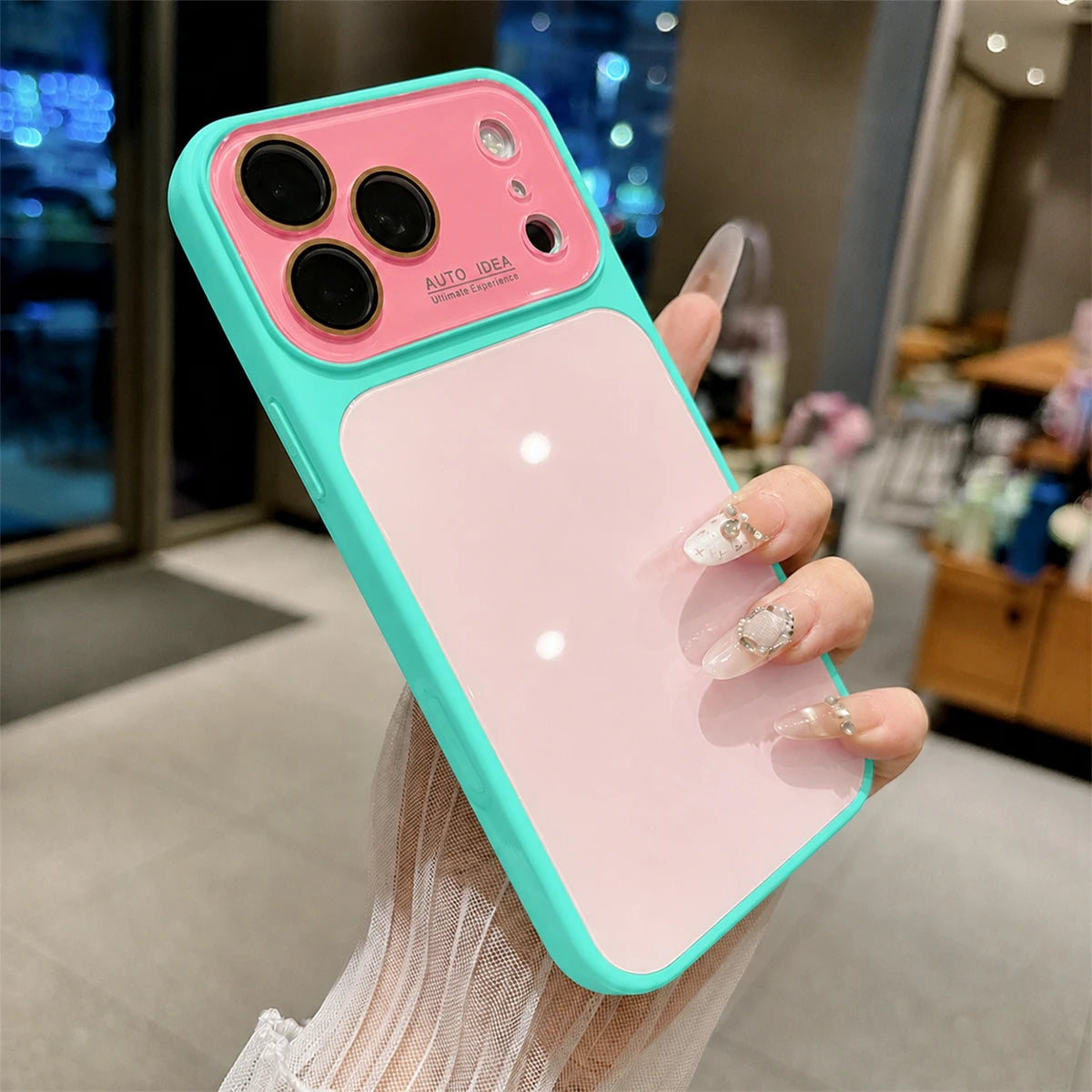 Vibrant Color-Block Protective Phone Case