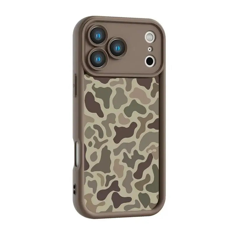 Camouflage Protective Phone Case for iPhone 11–17 Pro Models