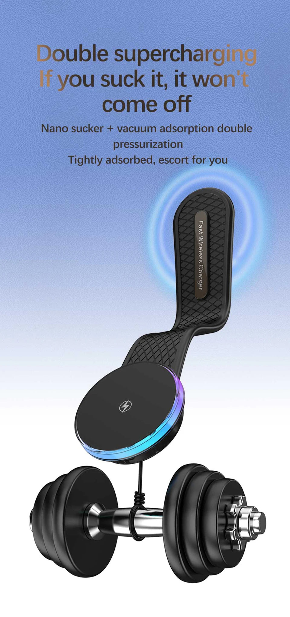 Magnetic Wireless Charger Car Adjustable Phone Holder for Magsafe iPhone 16 15 14 13 12 Pro Max 15W Fast Charging Car Charger