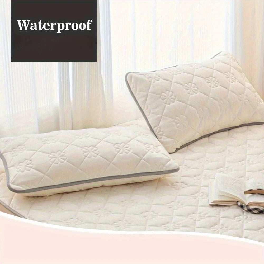 Premium Waterproof Pillowcase Set of 2 Soft Breathable Bed Pillow Protectors