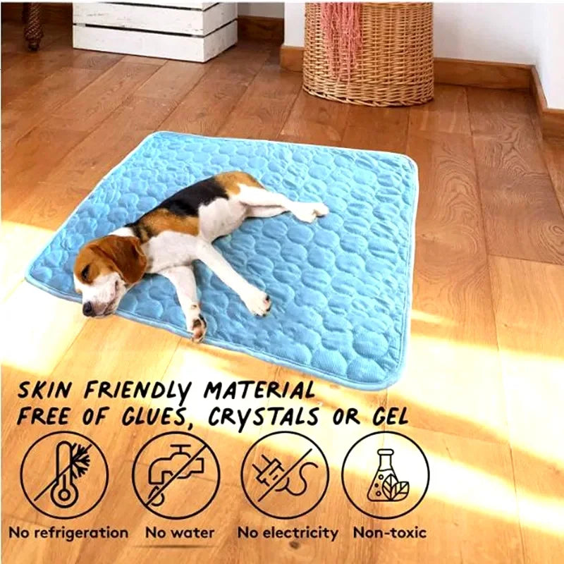 Ultimate Cooling Pet Mat. Breathable Washable Summer Cooling Pad for Dogs & Cats