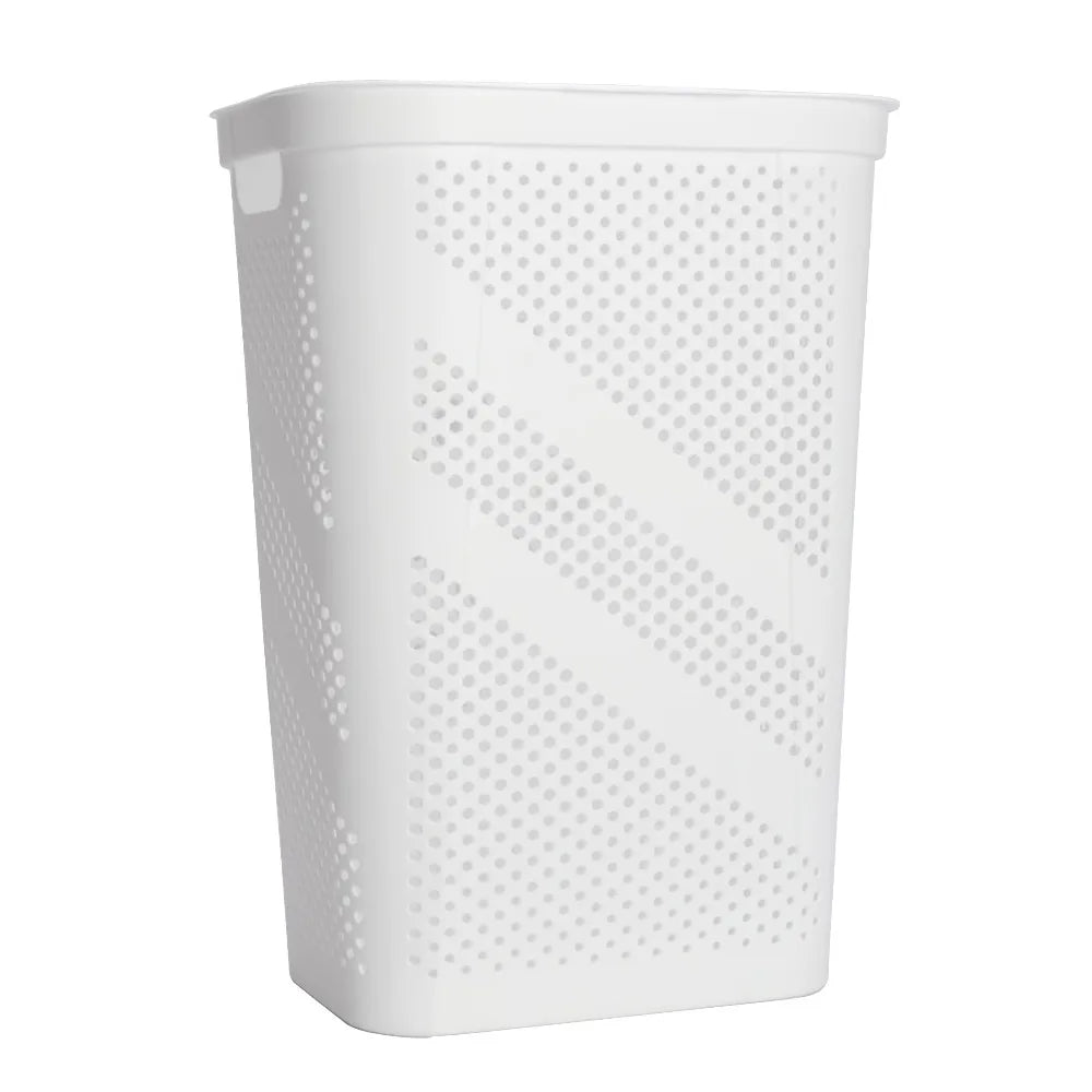 24-Inch Rectangular Laundry Hamper with Hinged Lid