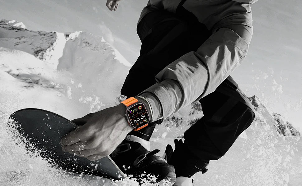 Parachute Nylon Apple Watch Band .Rugged Adjustable Strap Compatible with 40mm–49mm Models
