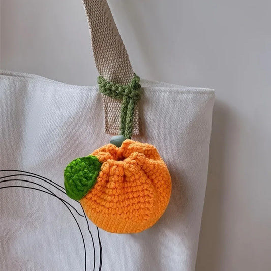 Handmade Crochet Fruit Mini Purse for Women
