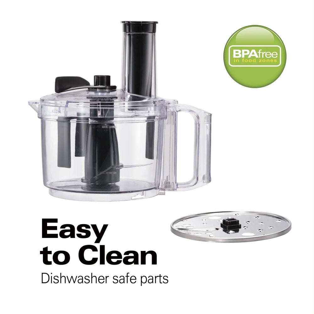 70743 Bowl Scraper 8 Cup Food Processor Black Disc