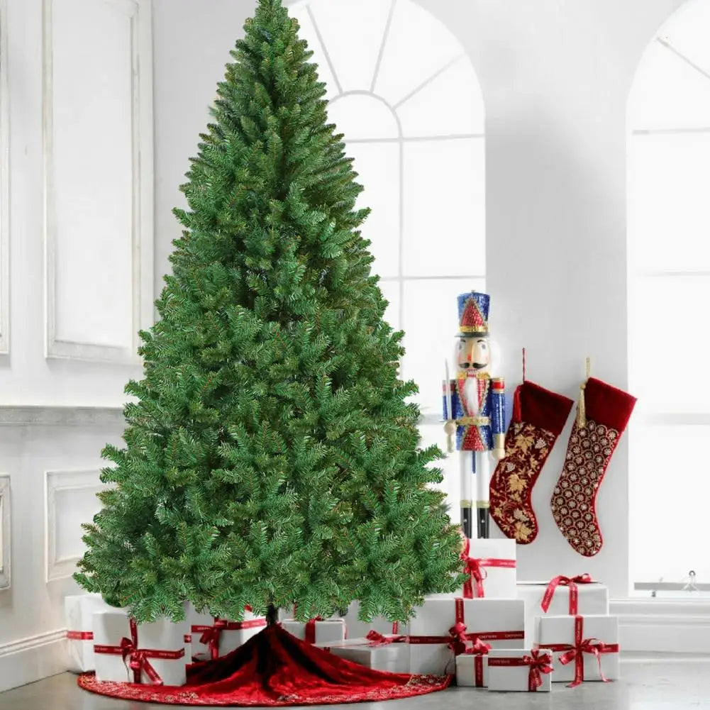 5FT Artificial Christmas Tree with Iron Base Christmas Holiday Pencil Tree with Thick Branch Tips Winter Party Christmas Decor