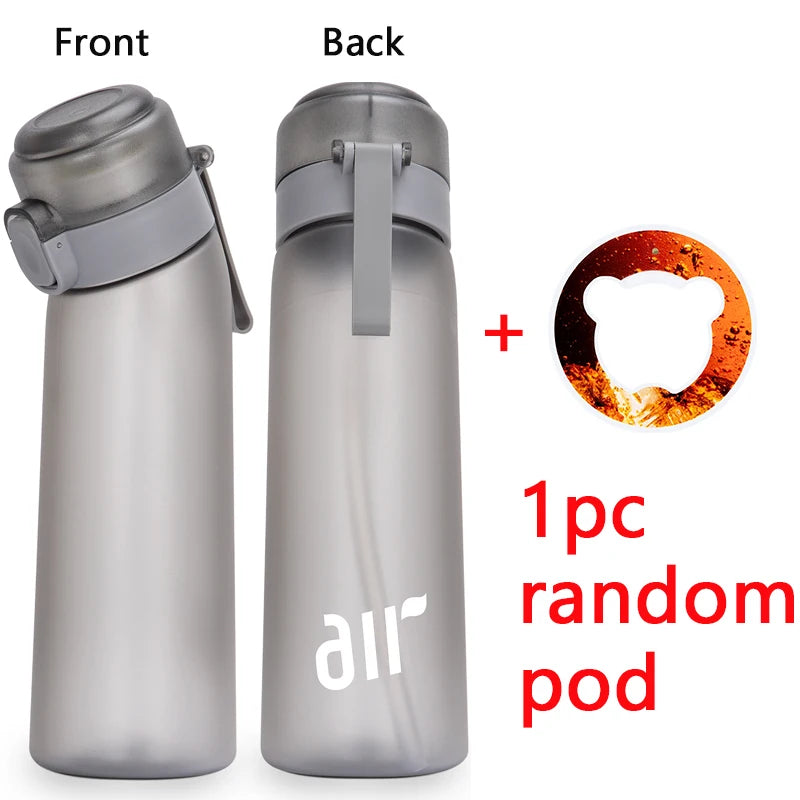 Air Water Bottle with Flavor Pod & Straw – Portable Hydration Bottle for Enhanced Water Flavor