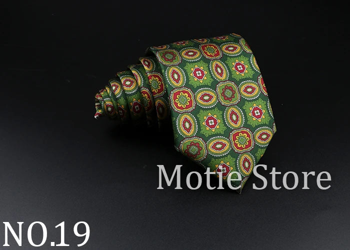 51 Styles Men's Silk Ties Jacquard Striped Plaid Floral Necktie Accessories Daily Wear Shirt Suit Cravat Wedding Party Gift