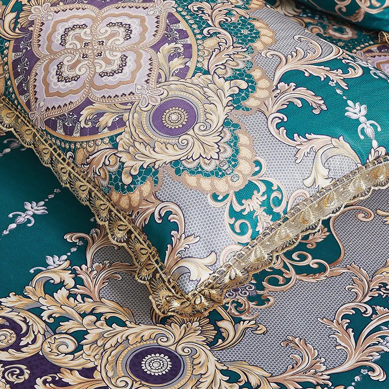 European Floral Summer Bedspread Set