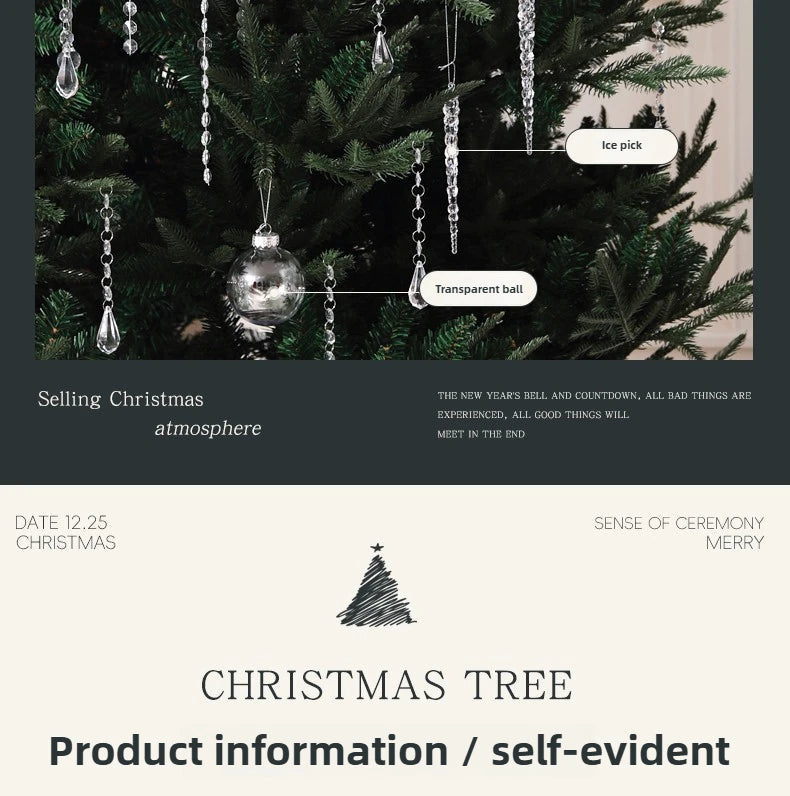2025 new PE Christmas tree premium sense home living room DIY Christmas decoration Christmas