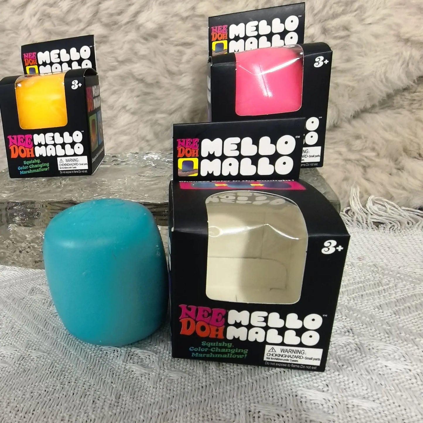 1–3 Piece Color-Changing Squishy Marshmallow Stress Ball.  Soft Sensory Fidget Toy for Kids & Adults