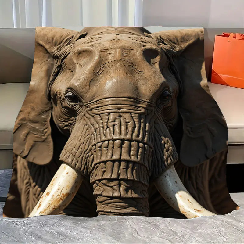 1pc Flannel Blanket Dolphins at Sunset Soft Blanket - Ocean Scene Cozy Throw for Bed or Couch