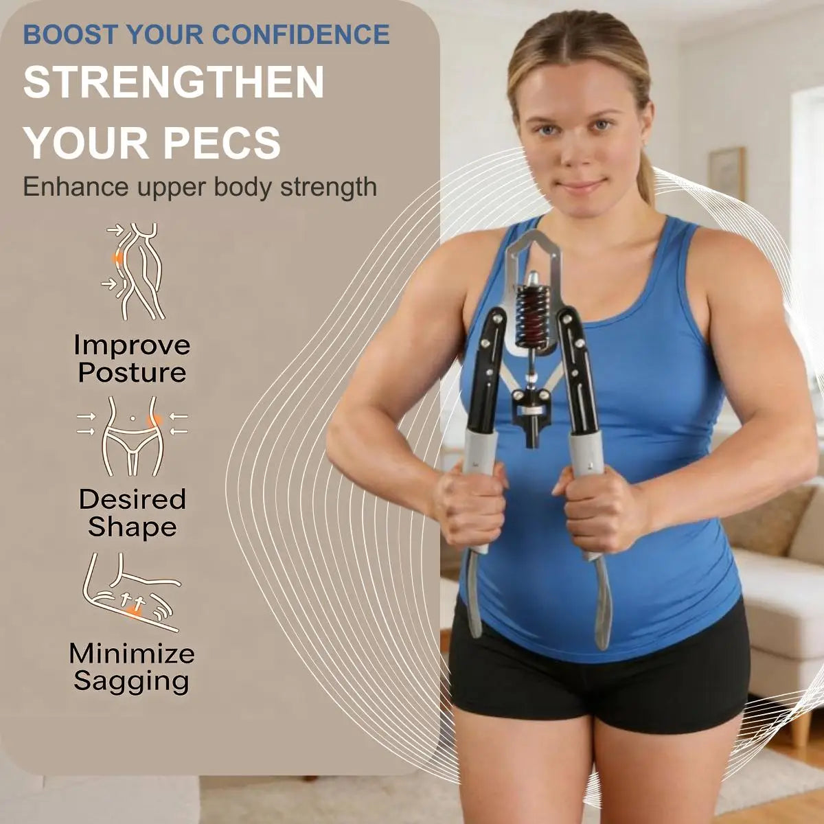 Portable Adjustable Resistance Trainer with Full Body Strength Training System