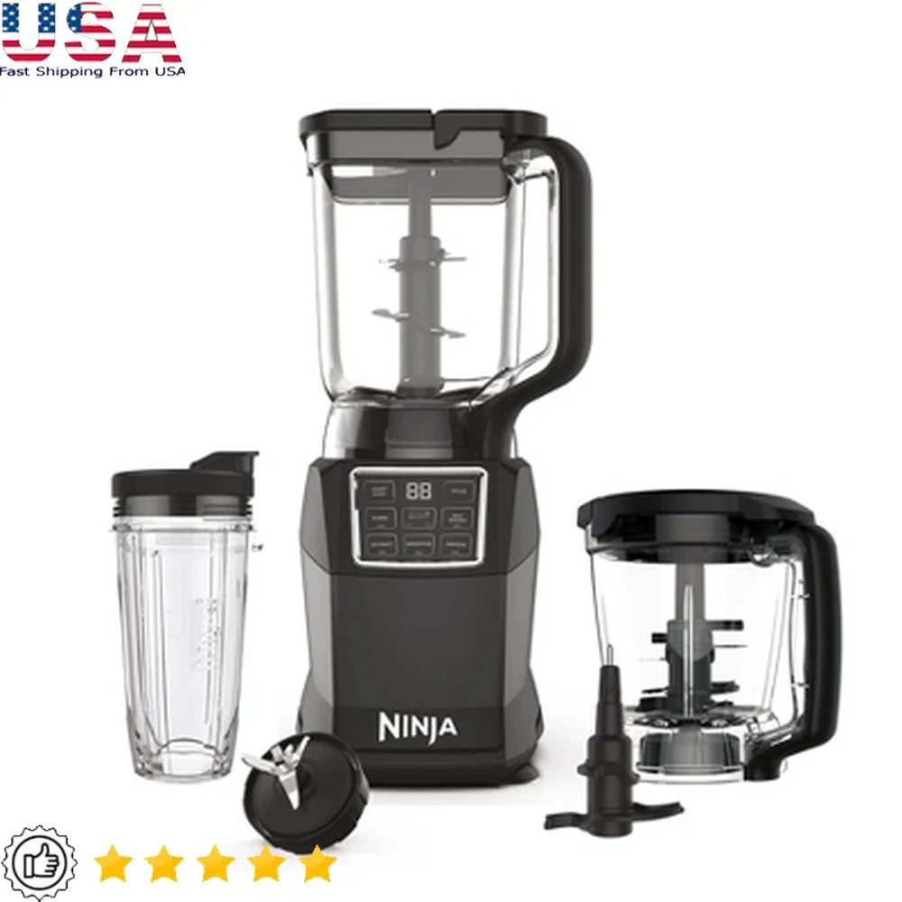 Kitchen System with Auto IQ Boost 7-Speed Blender Food Processor 72oz Capacity Stainless Steel Blades Easy Clean Nonslip Base