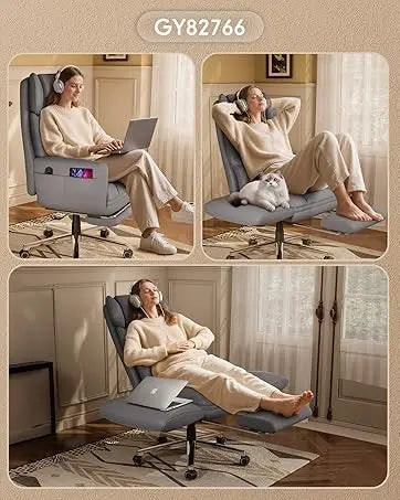 Ergonomic High Back Office Chair with Headrest & Flip Up Arms