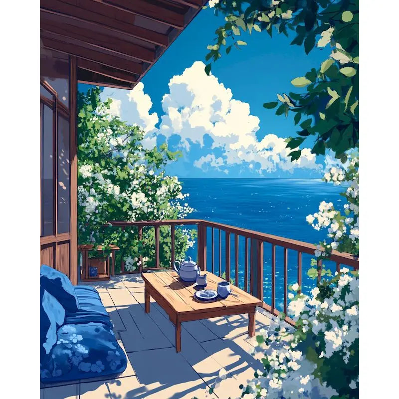 Diy Picture Painting By Numbers Landsape Acrylic Paints On Canvas Coloring By Numbers Home Decoration