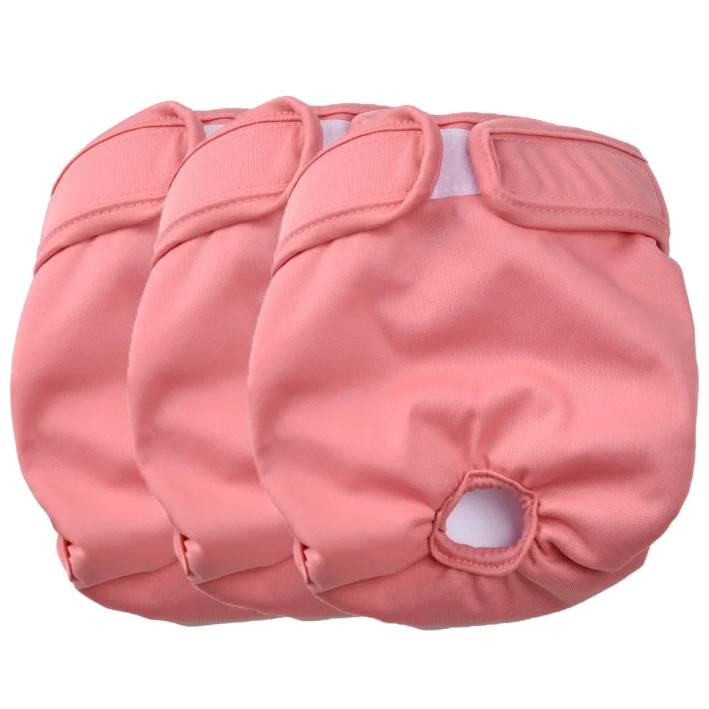 Reusable Female Dog Diapers.Washable Adjustable Puppy Period Panties 3 Pack