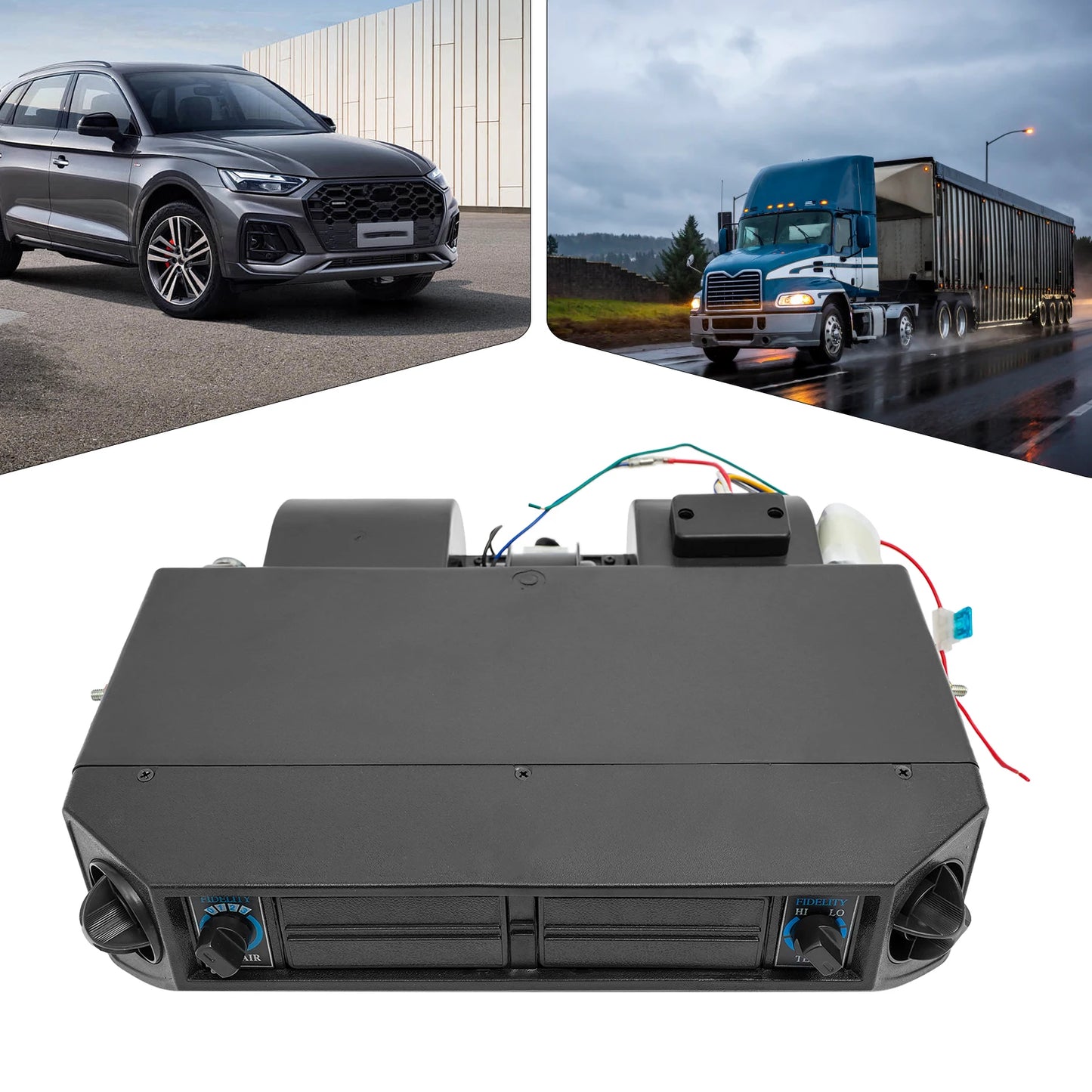 12V AC Evaporator Heat&Cold 3 Speed Blower Switch For the Modification of Cars, Agricultural Vehicles, Engineering Vehicles