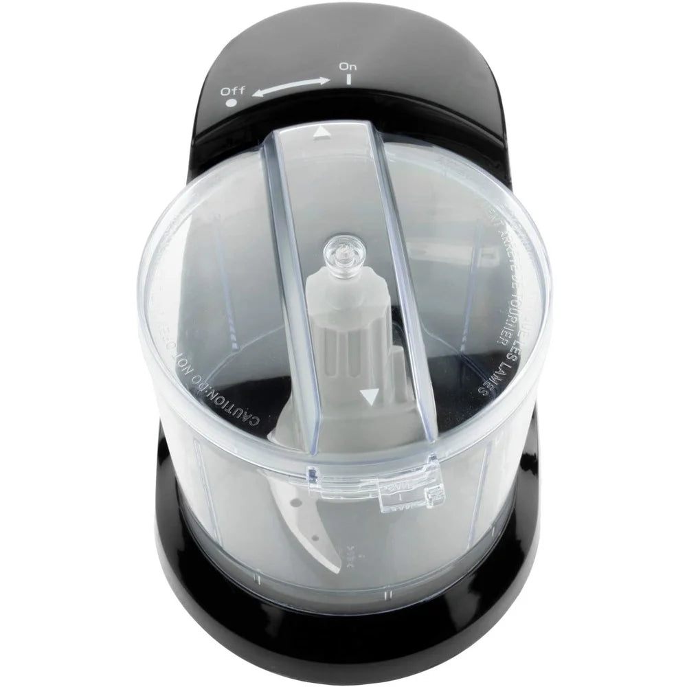1.5 Cup Mini Food Chopper Compact Design Stainless Steel Blades Easy Operation Kitchen Prep Dips Salsas Veggies Spices Ideal