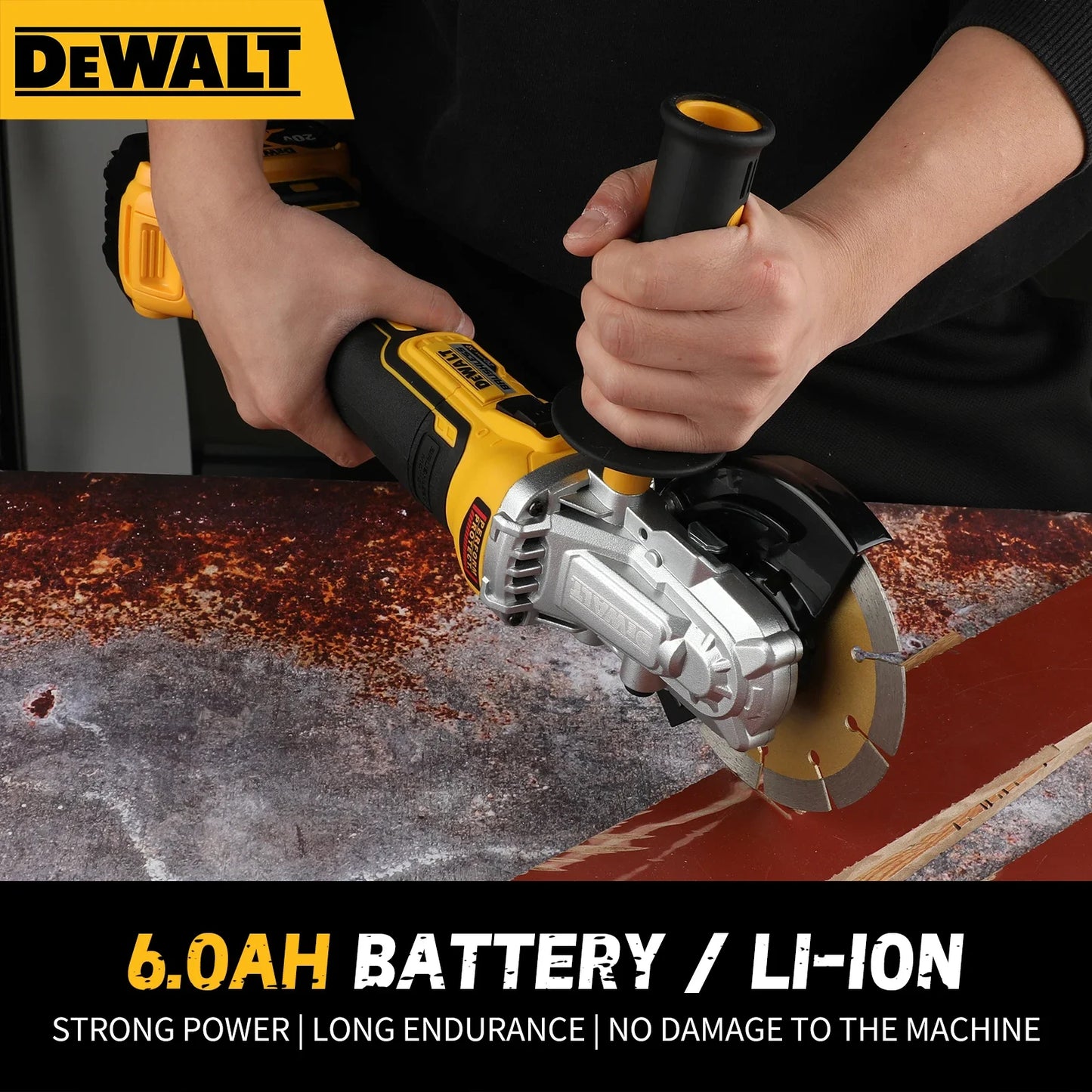 2025 New! DEWALT DCG405FN 125mm Flat Head Angle Grinder - Bare Machine, 18V Lithium - Powered Brushless Tool for Precise Cutting