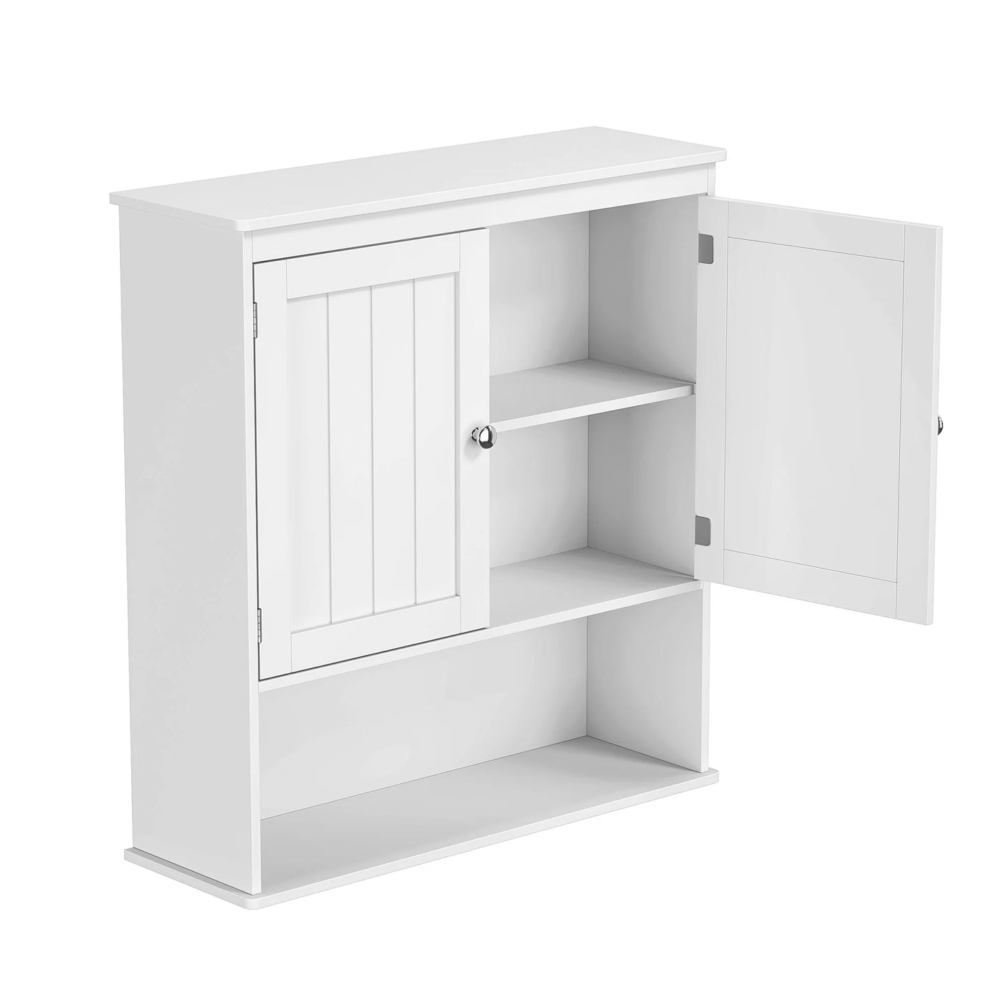 Bathroom Cabinet, Wall Mounted Storage Cabinet, Over Toilet Storage Cabinet with 2 Doors and Adjustable Shelf,White Wall Cabinet