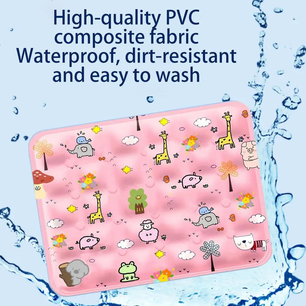 Dog Cooling Blanket Chill Puppy Pad 16x20 Inch Self-Cooling Dog Sleep Mat Washable Portable For Indoor Outdoor For Small Medium