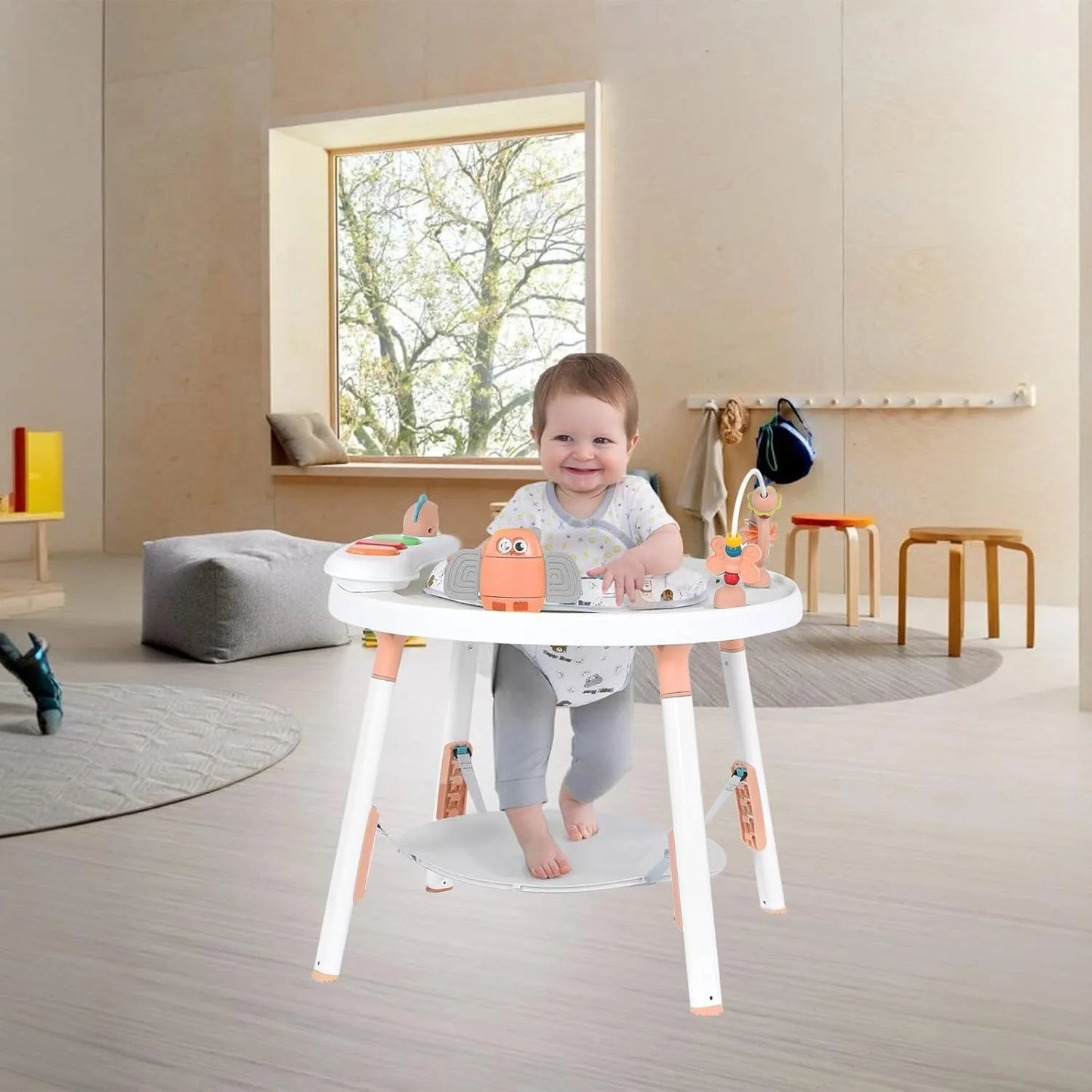 3 In 1 Baby Activity Center With 360 Degree Rotating Seat