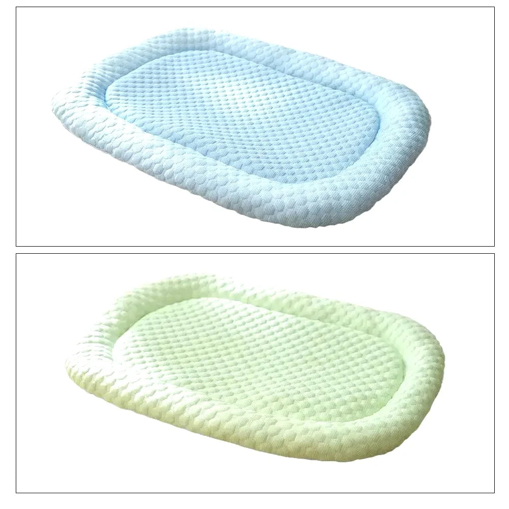 Ice Silk Cooling Dog Bed with Removable Cushion | Summer Pet Sleep Nest for Dogs & Cats