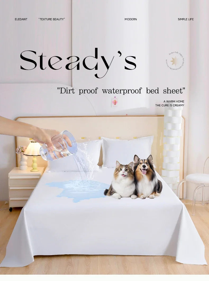 Waterproof Mattress Protector Cover. Soft Breathable TPU Bed Cover