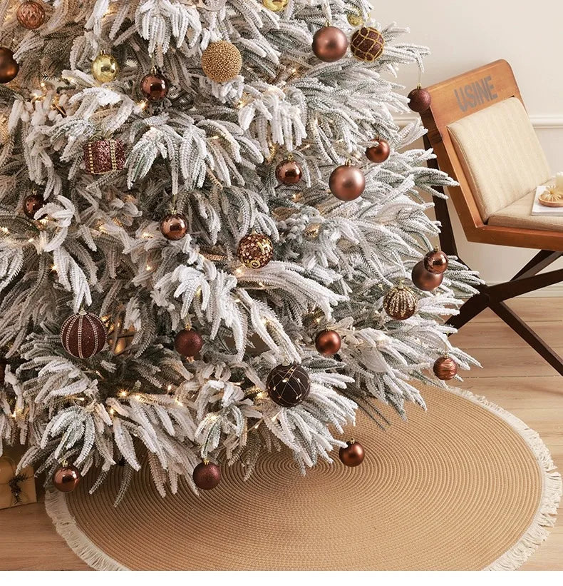 Large 2.1m Snow Flocked PE Christmas Tree Set Xmas Home Decor arbol magico de navidad arbol magico de navidad xmas tree