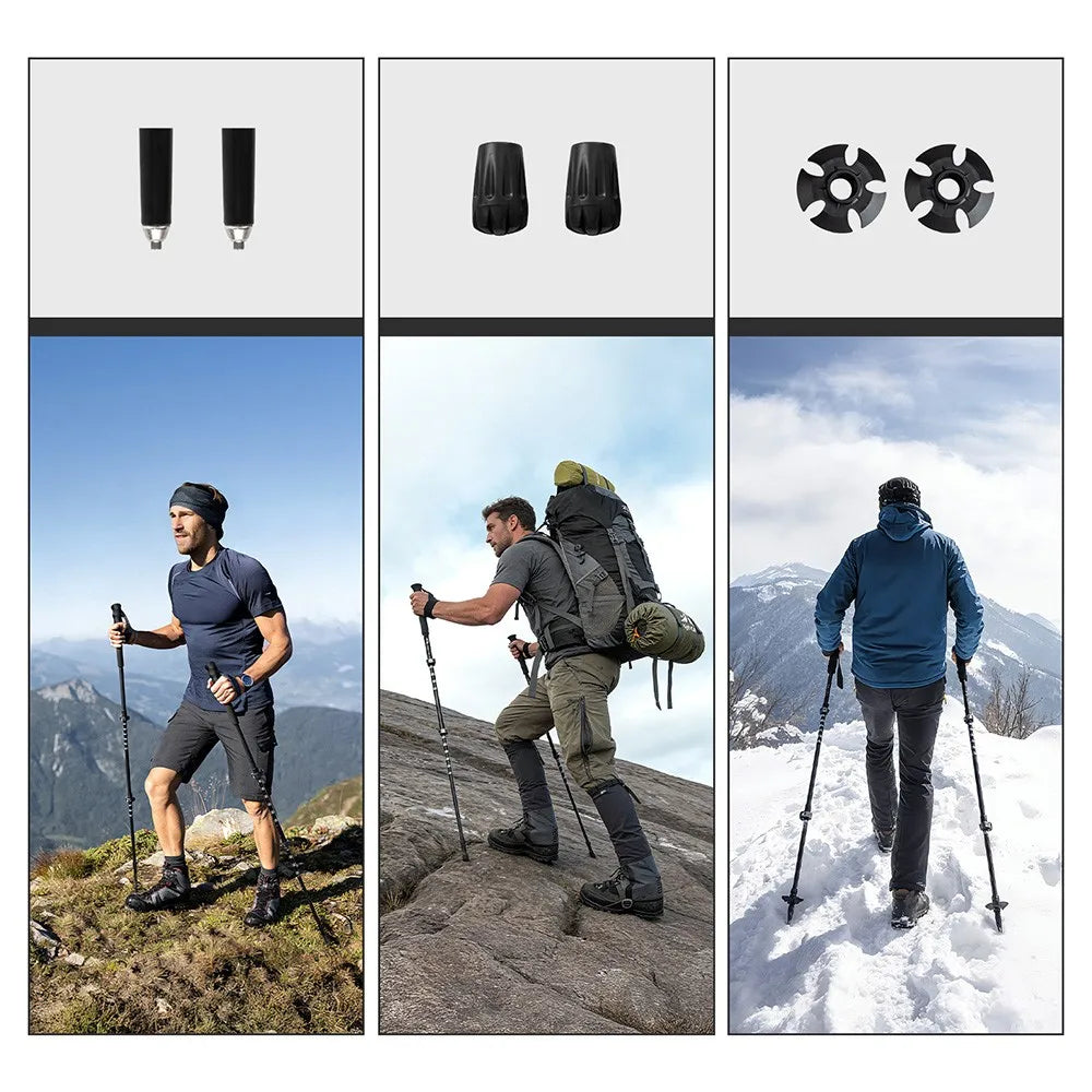 Adjustable Aluminum Trekking Poles – Lightweight Hiking Sticks for Backpacking, Camping & Trail Walking