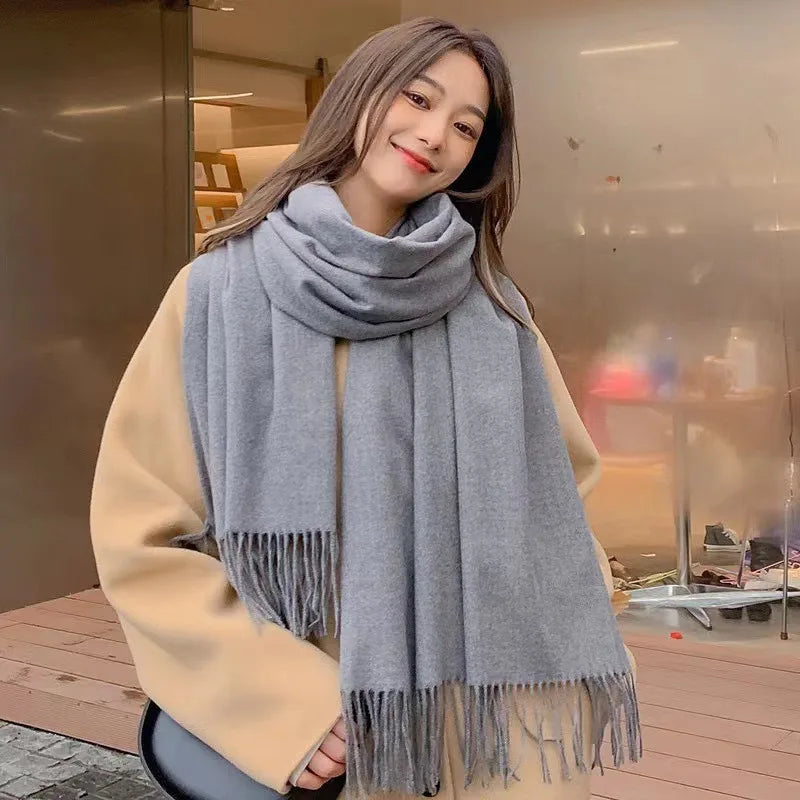 Women’s Black Winter Scarf Shawl