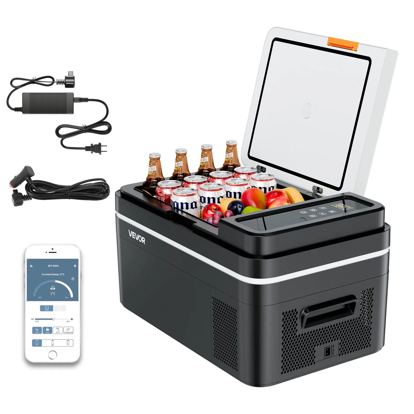 SucceBuy 15–55L Portable Electric Cooler. Compressor Refrigerator Freezer for Car, RV, Camping, Travel, Truck & Outdoor Adventures
