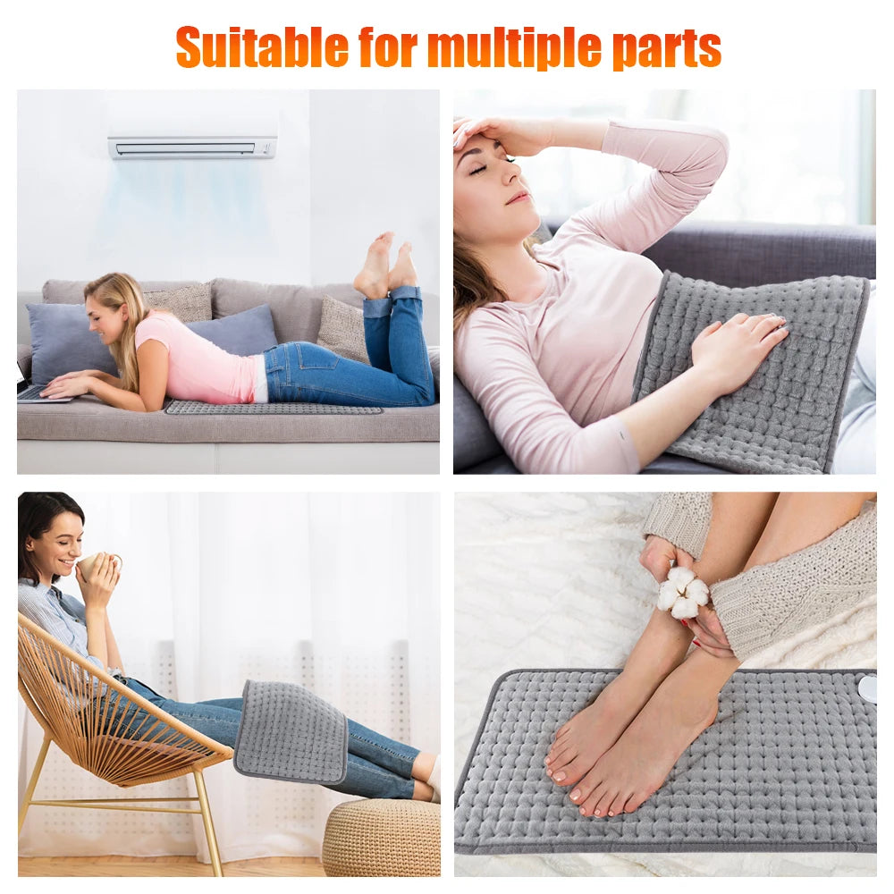Electric Heating Pad Winter Heater Abdomen Shoulder Back Pain Relief Physiotherapy Blanket Warm Mat Sofa Bed For Winter