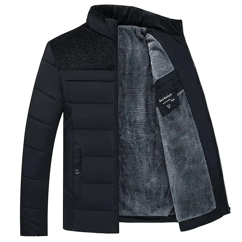 Men’s Plush Winter Puffer Jacket