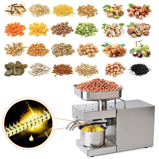 Commercial Oil Press 304 Stainless Steel Extractor 600W