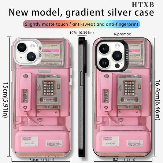 Pink Secret Realm Telephone Phone Case For iPhone Samsung