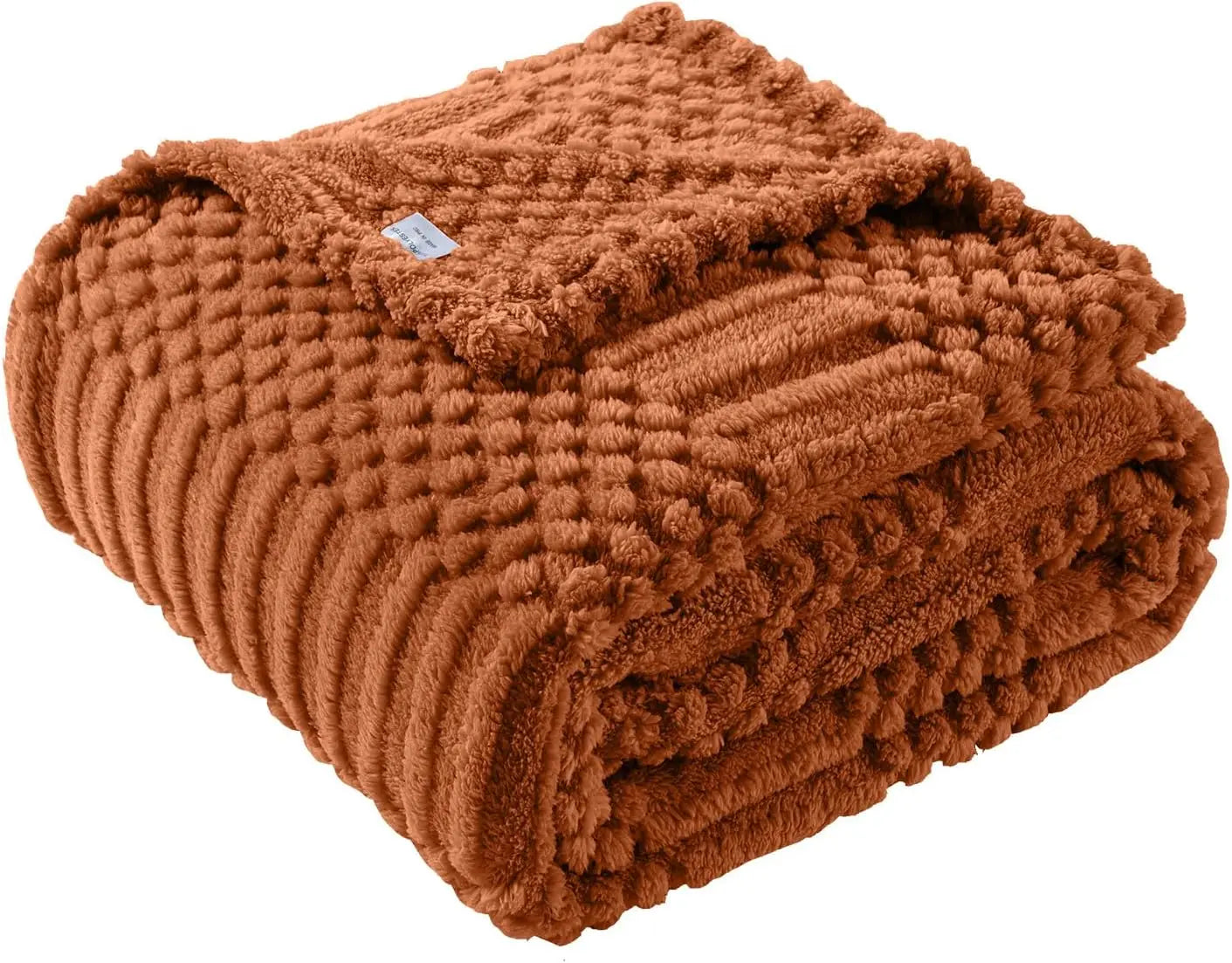 50x70 Inch Rust Throw Blanket - Soft & Fluffy Fleece, Cute & Aesthetic, Perfect for Sofa, Couch, Chair, Bed, Living Room & Bedro
