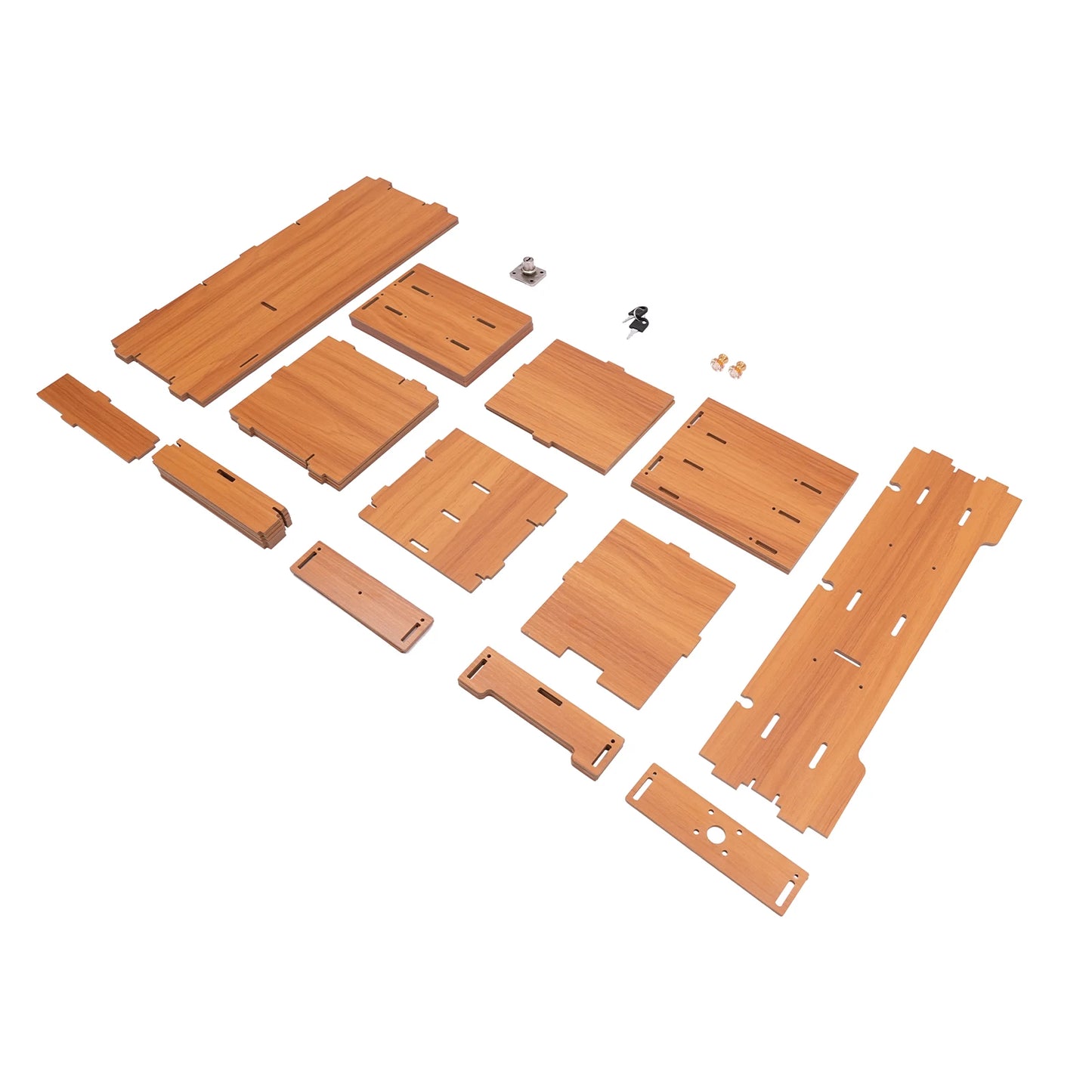 Computer Monitor Stand with Storage Drawers, Wooden Desktop Monitor Riser & Laptop Stand Organizer for Home Office