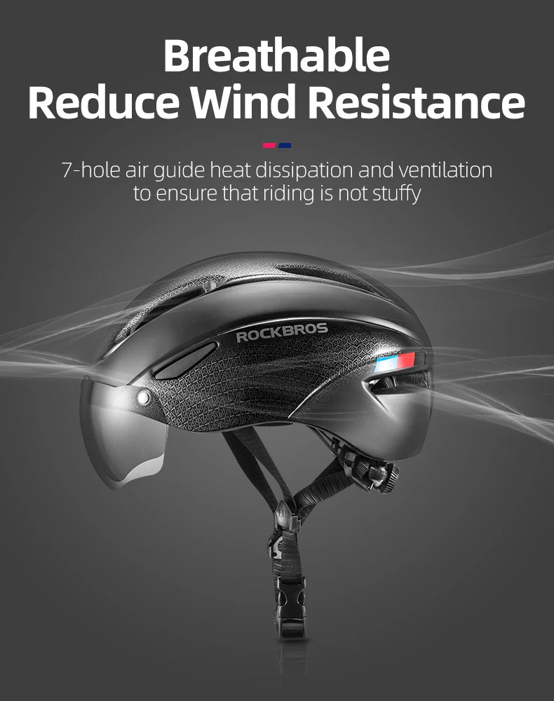ROCBROS Adult Lightweight Cycling Helmet . Road & Mountain Bike Safety Helmet with Adjustable Fit and Ventilation